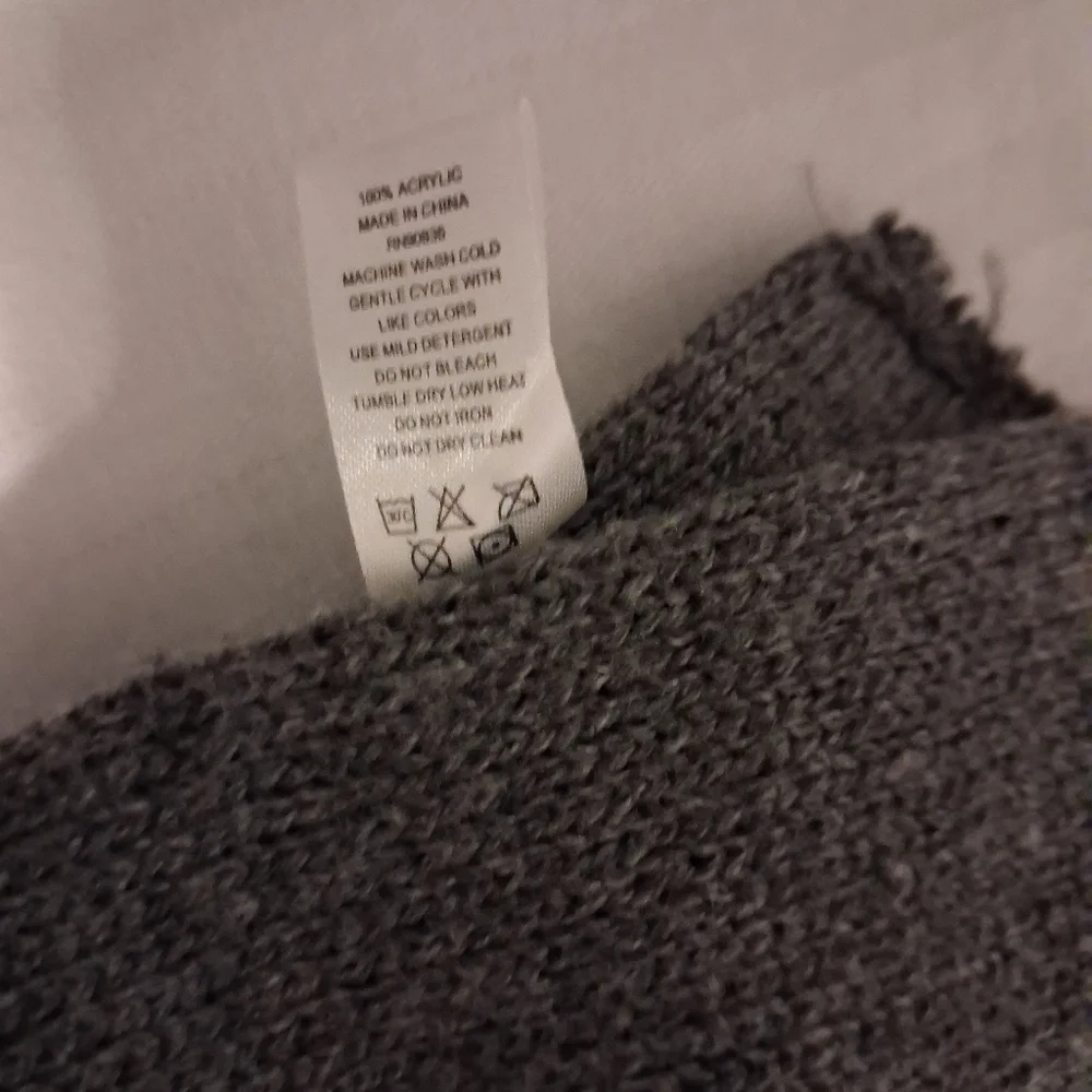 Gray Scarf with Logo